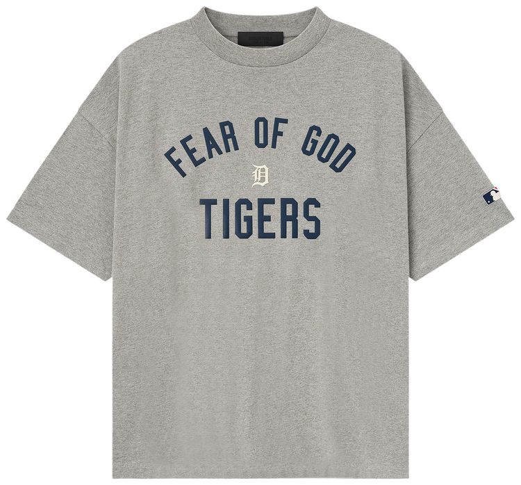 Fear of God Essentials Tigers 90s Tee Concrete Heather