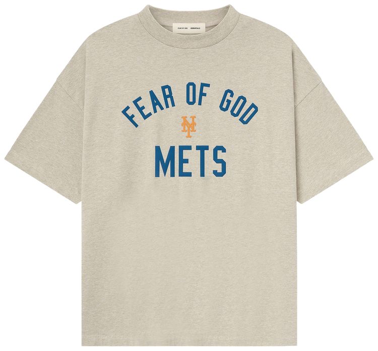 Fear of God Essentials Mets 90s Tee Heather Stone