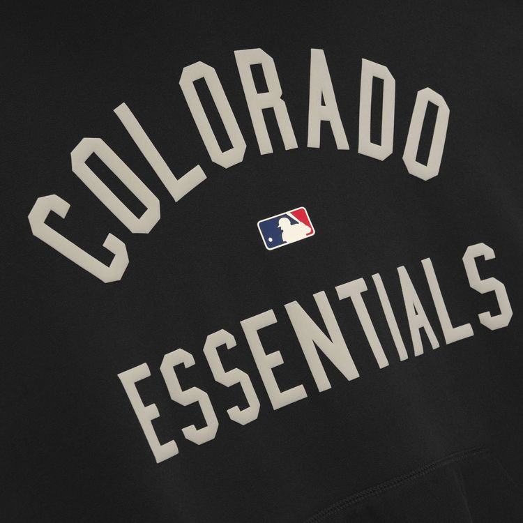 Fear of God Essentials Rockies Sport Hoodie Vintage BlackPurple Reign