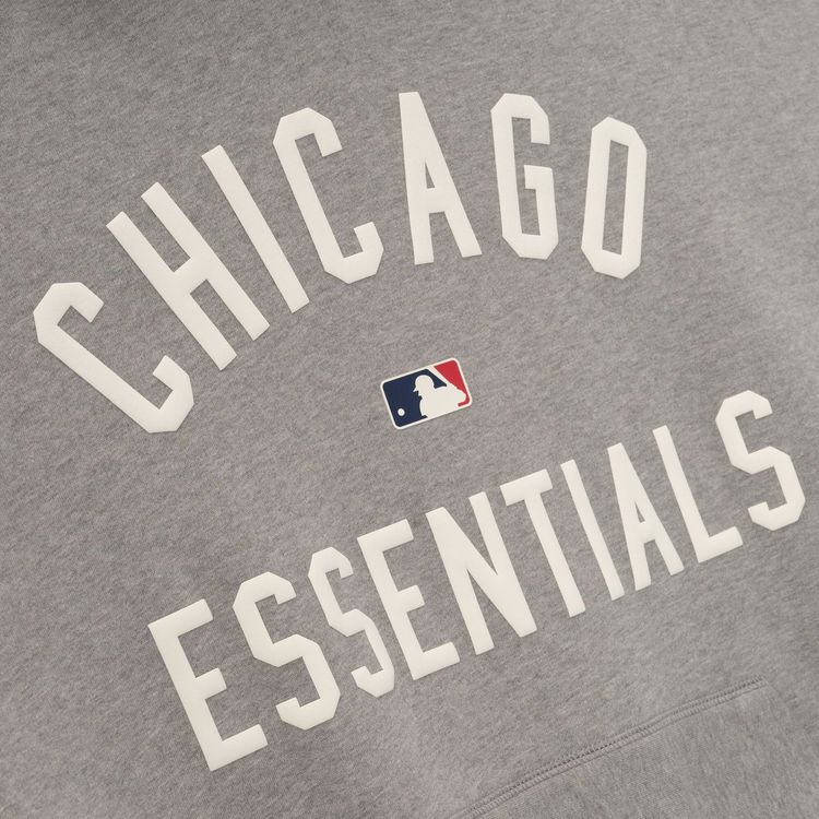 Fear of God Essentials White Sox Sport Hoodie Concrete HeatherBlack