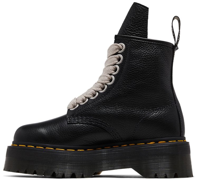 Dr Martens x Rick Owens Wmns Strobe 1460 Quad Sole Jumbo Lace Boot Black