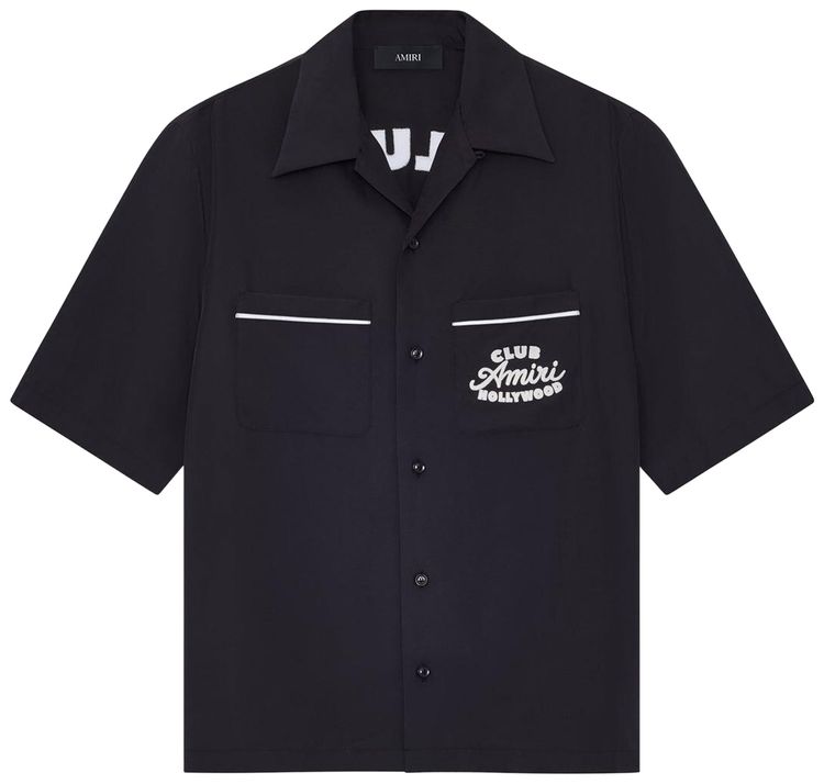 Amiri Club Amiri Camp Shirt Black