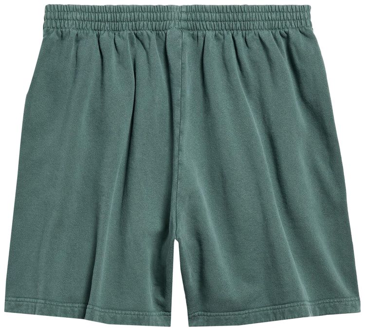 Balenciaga Basketball Sweat Shorts Dark GreenLight Grey
