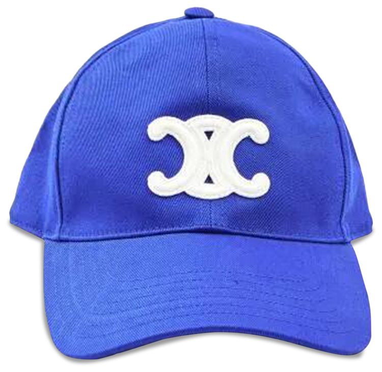 CELINE Triomphe Baseball Cap Royal Blue