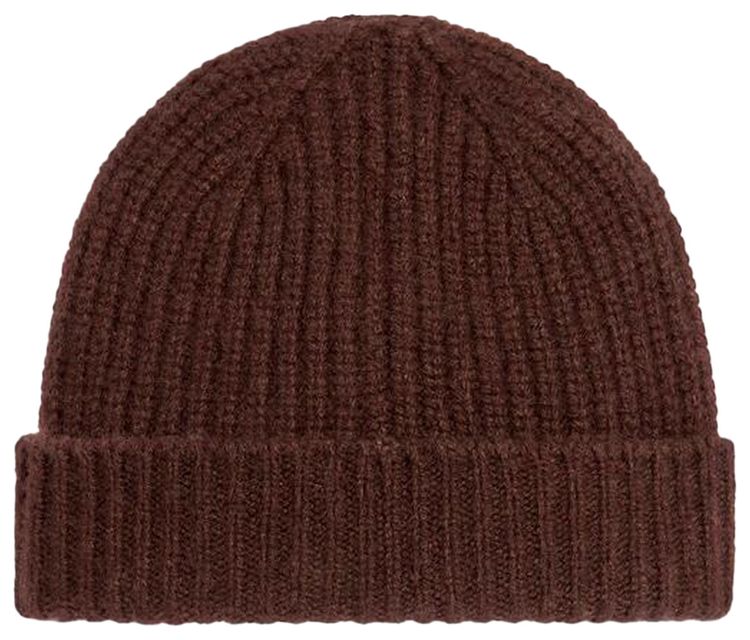 CELINE Triomphe Beanie In Seamless Cashmere Brown