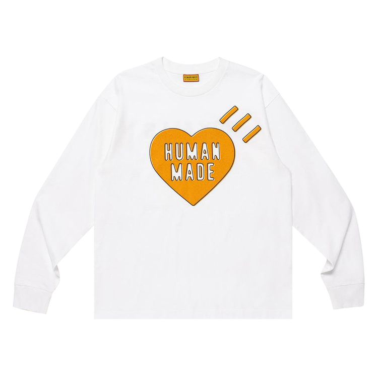 Human Made Graphic Long Sleeve T Shirt 5 White