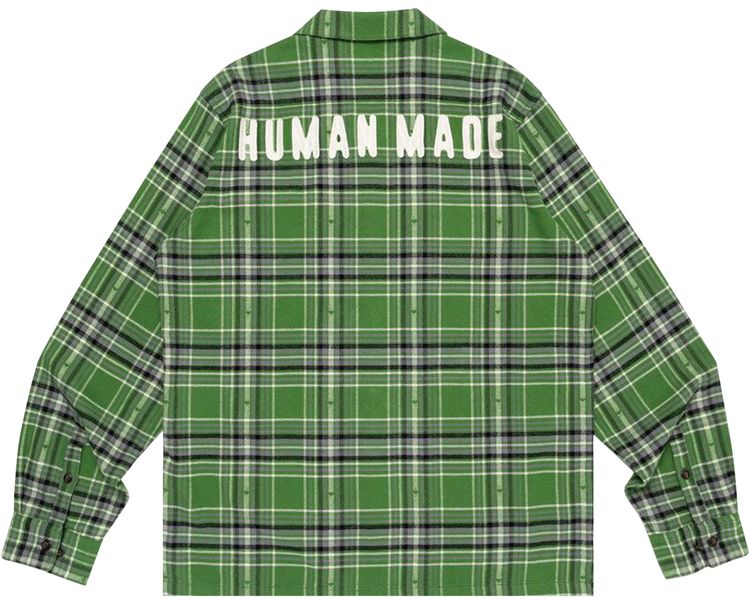 Human Made Flannel Check Shirt Green