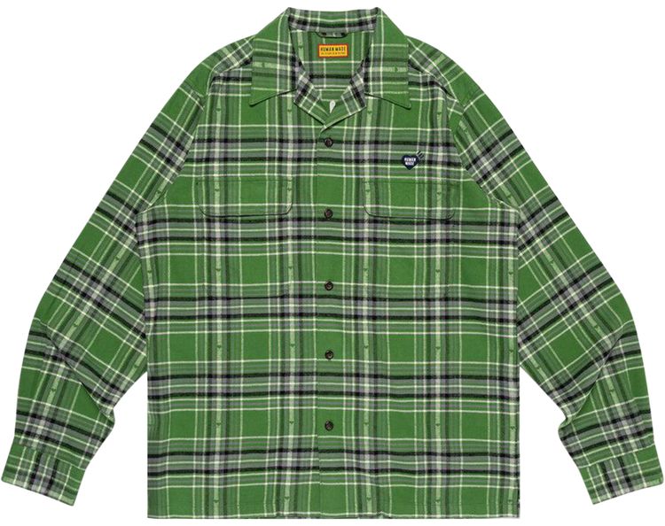 Human Made Flannel Check Shirt Green