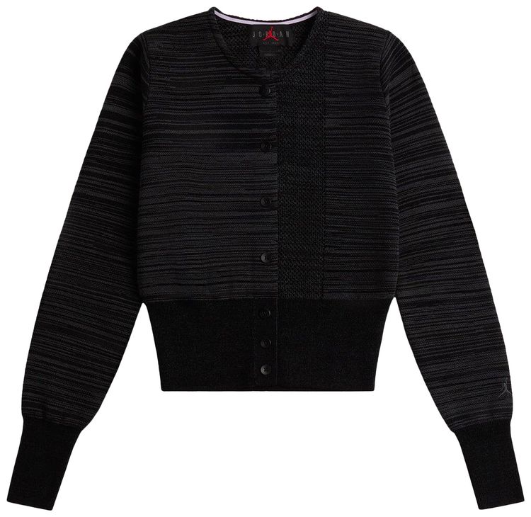 Air Jordan x Tela Knit Cardigan Dark Smoke GreyBlack