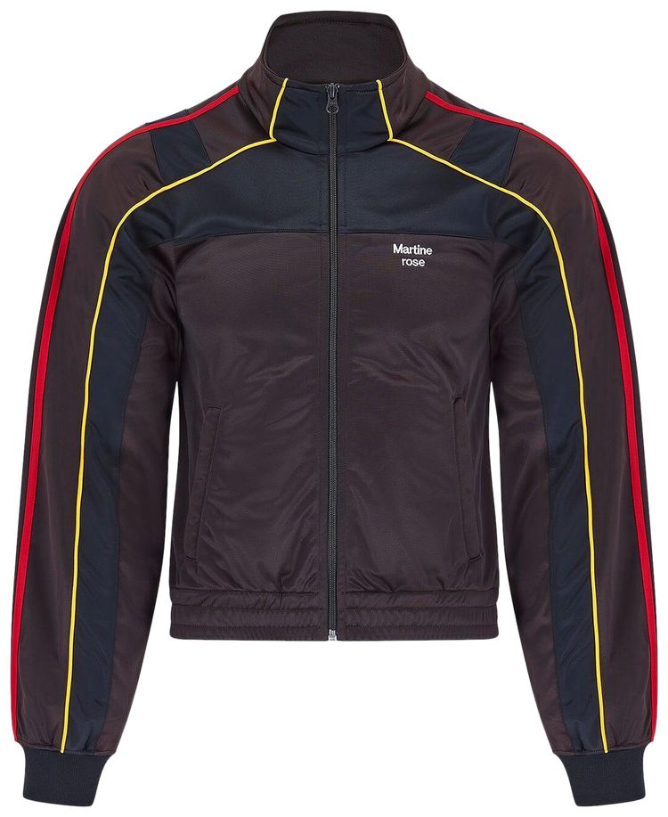Martine Rose Shrunken Track Jacket BrownBlack