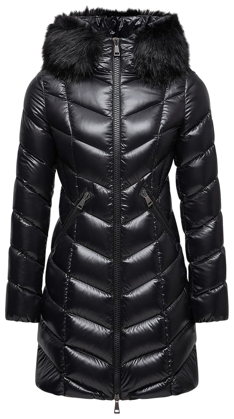 Moncler Fulmarus Long Coat Black