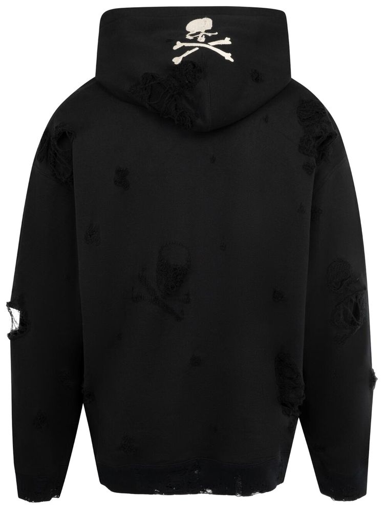 Mastermind Distressed Hoodie Black