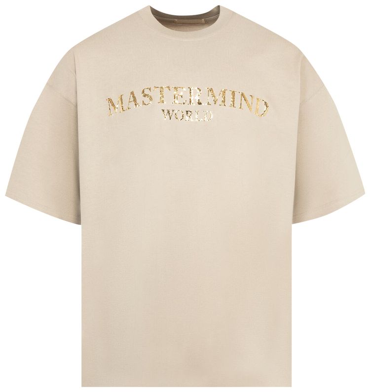 Mastermind Mirror Logo Short Sleeve Tee Greige