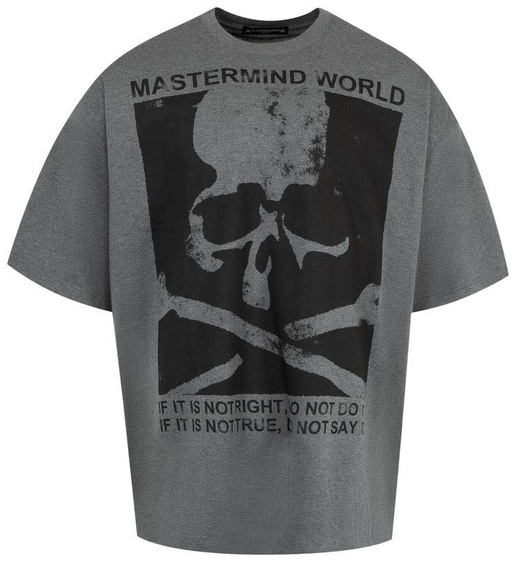 Mastermind Poster Short Sleeve Tee Top Grey
