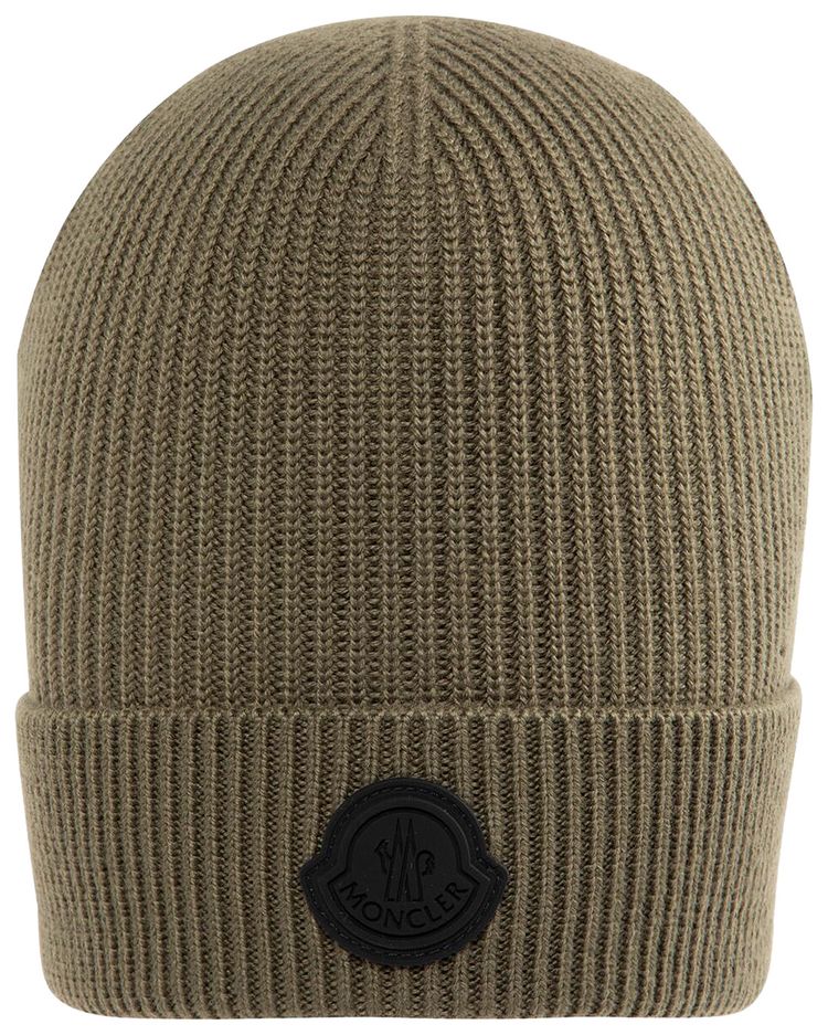 Moncler Knit Beanie Olive