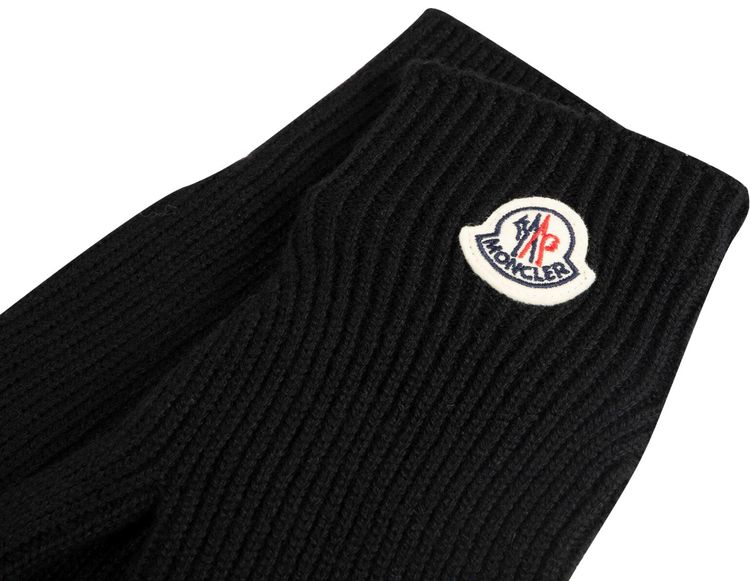 Moncler Wool Gloves Black