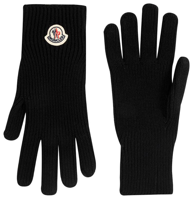 Moncler Wool Gloves Black