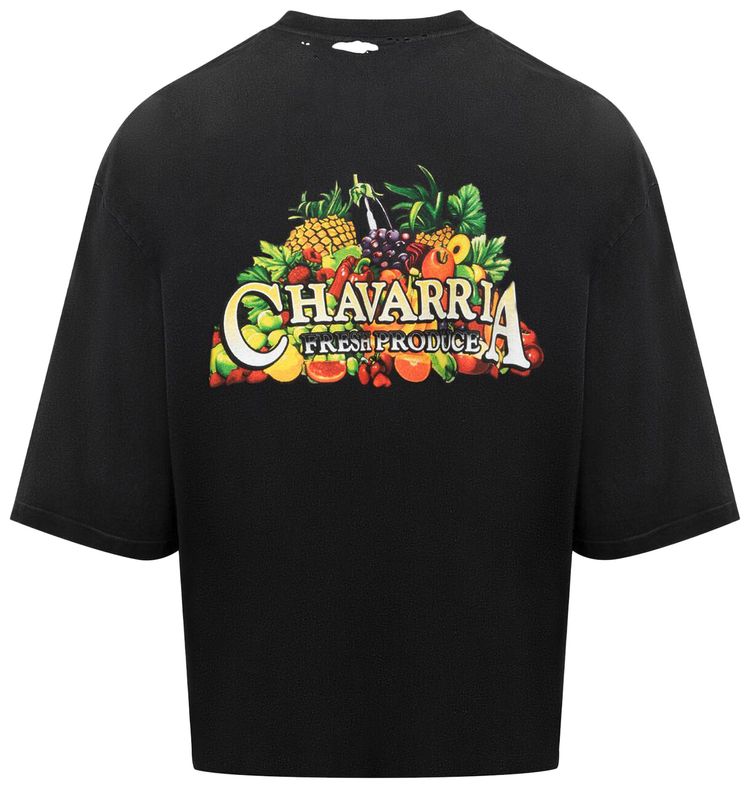 Willy Chavarria Fresh Produce Buffalo Tee Black