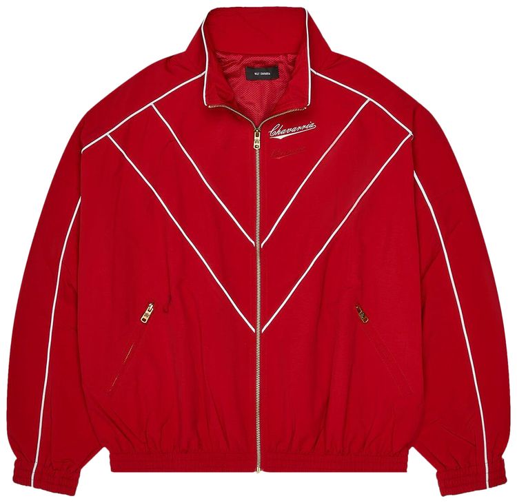 Willy Chavarria Bad Boy Track Jacket Red