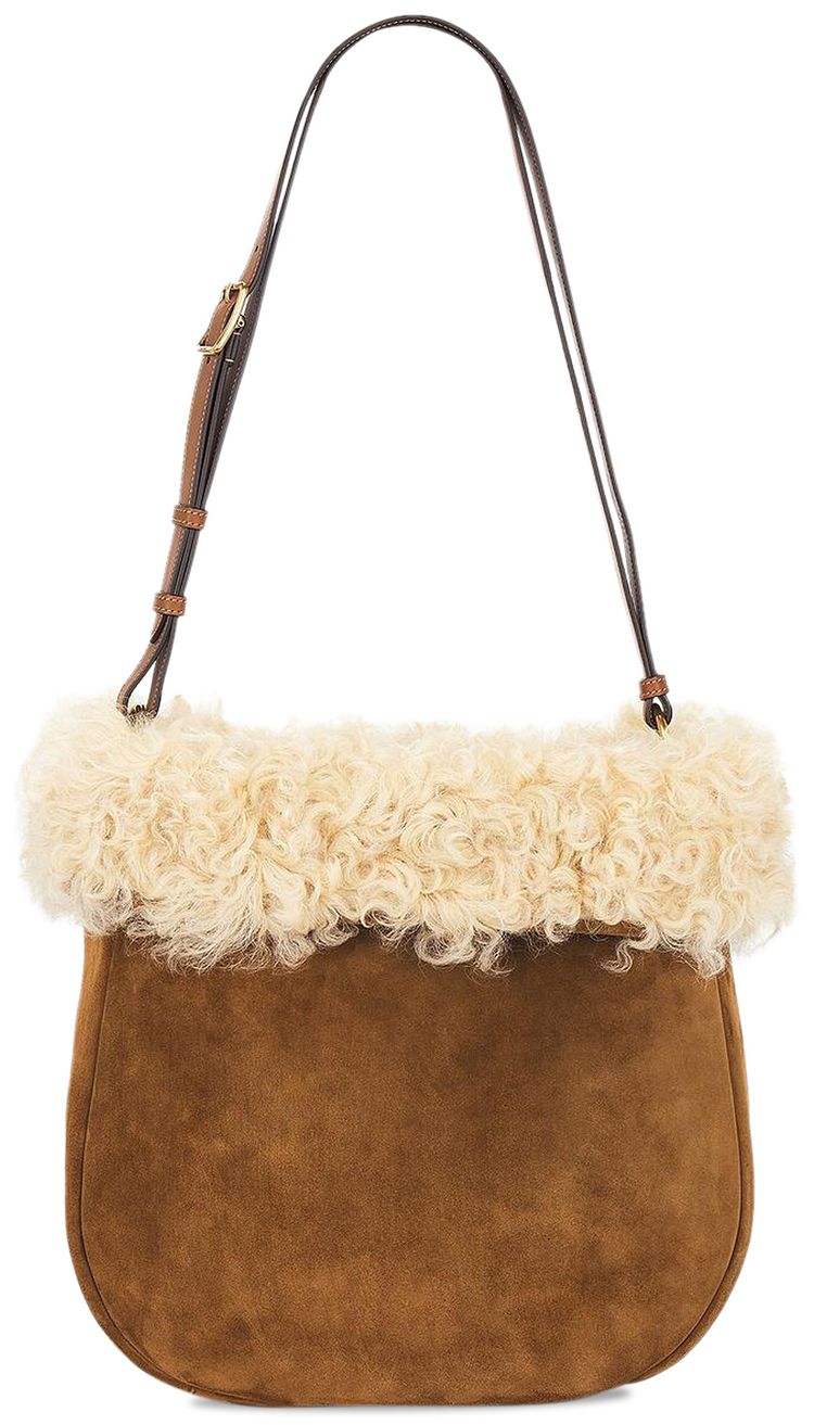 Saint Laurent Roady Shoulder Bag Caramel CognacBeige
