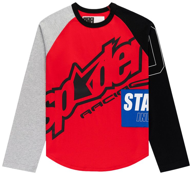 Sp5der Rally Raglan Long Sleeve Red