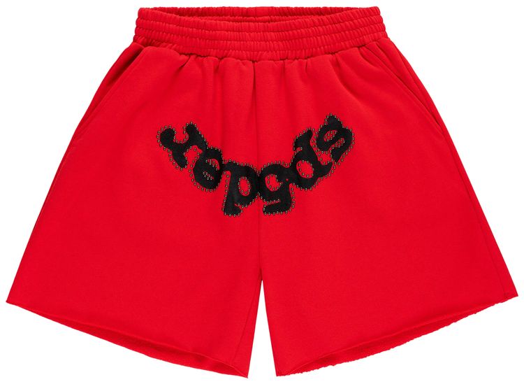 Sp5der OG Studded Sweatshort Red