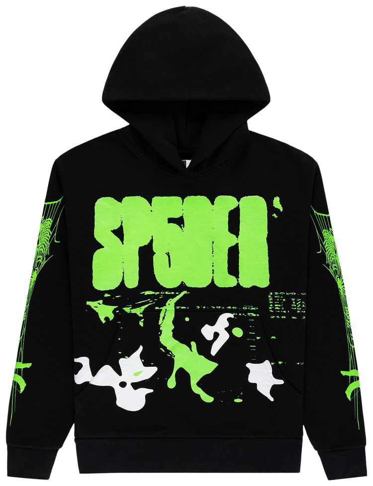Sp5der X Ray Hoodie Black