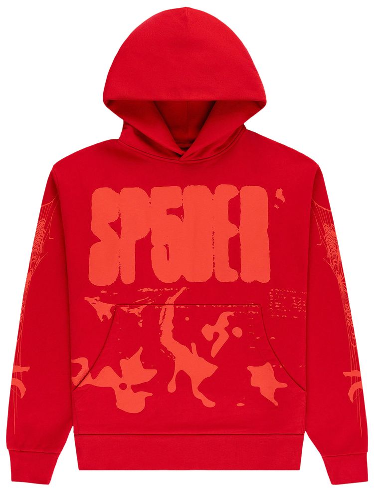 Sp5der X Ray Hoodie Red