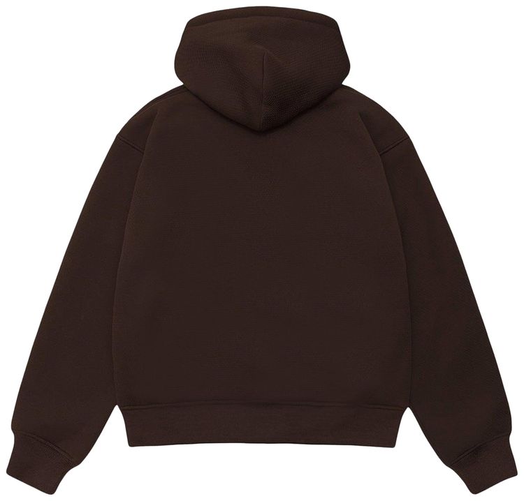 Stussy Bonded Sherpa Hoodie Brown