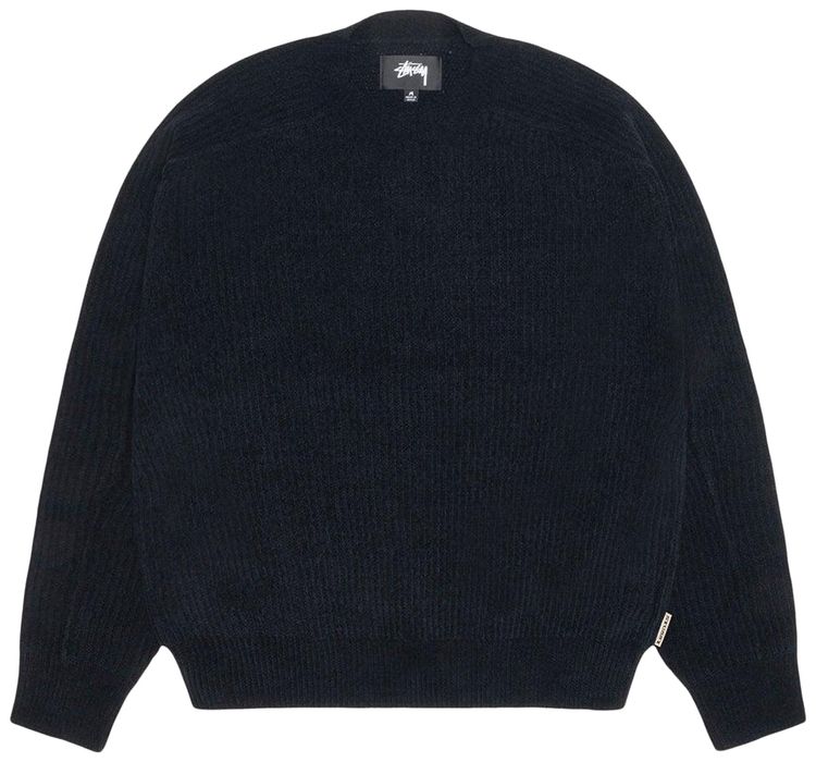 Stussy Exposed Seam Crew Black