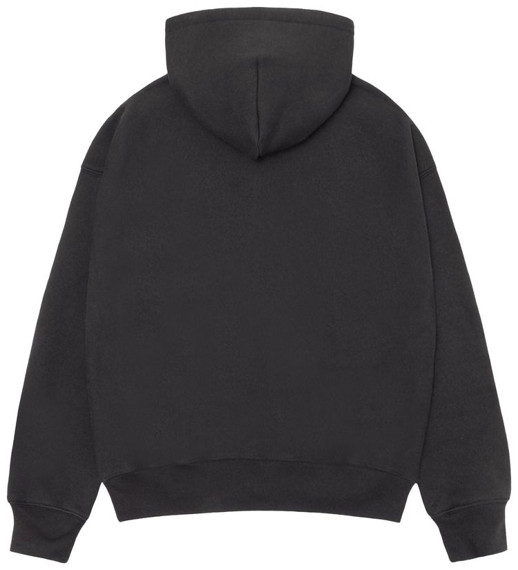 Stussy Felt Applique Hoodie Black
