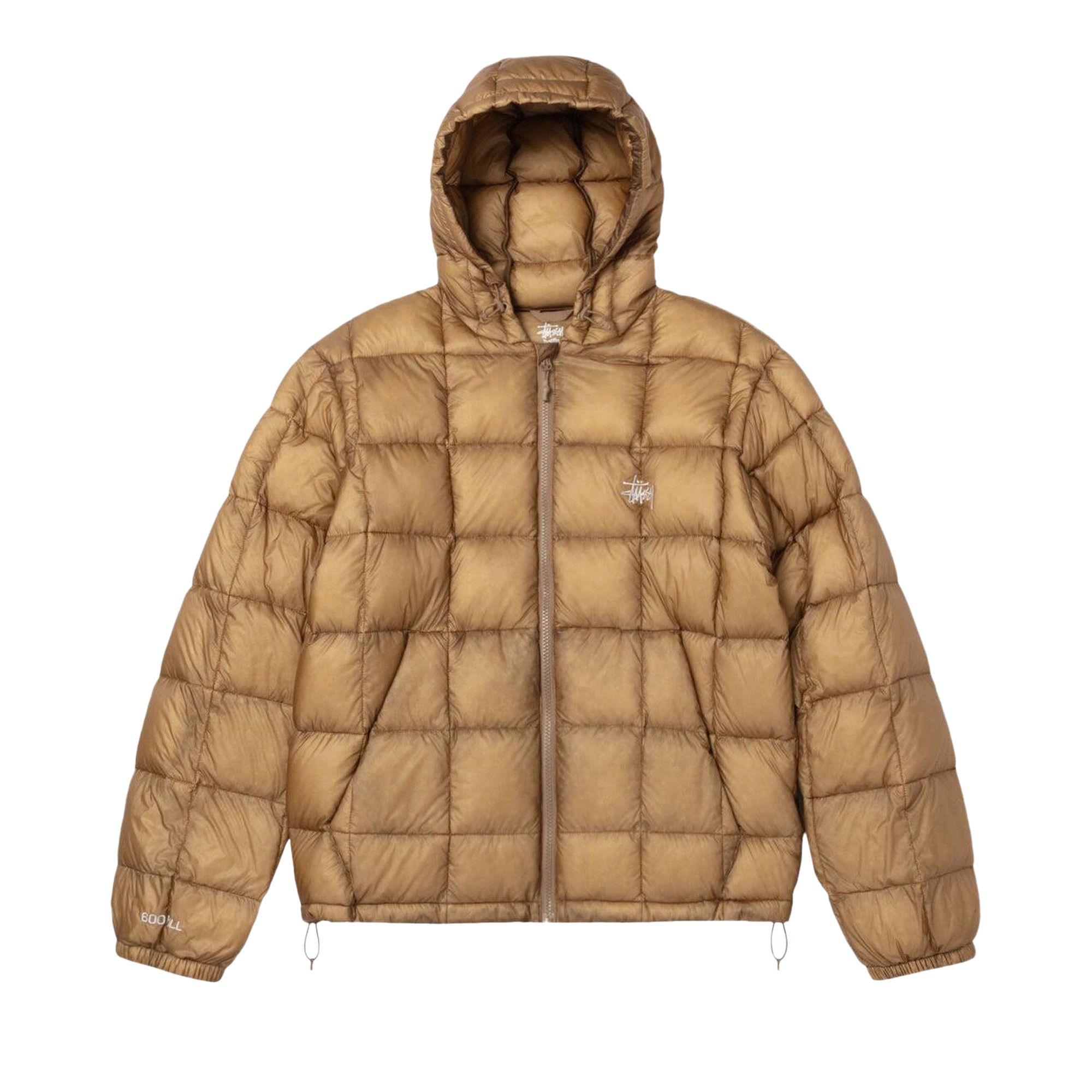 Buy Stussy Midweight Hooded Puffer 'Khaki' - 115856 KHAK | GOAT