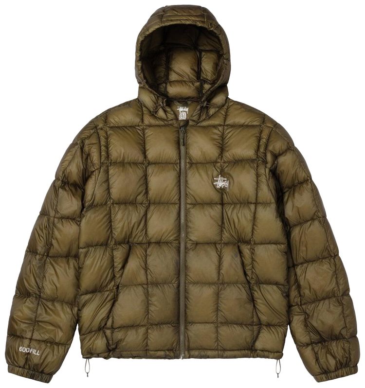 Stussy Midweight Hooded Puffer Olive