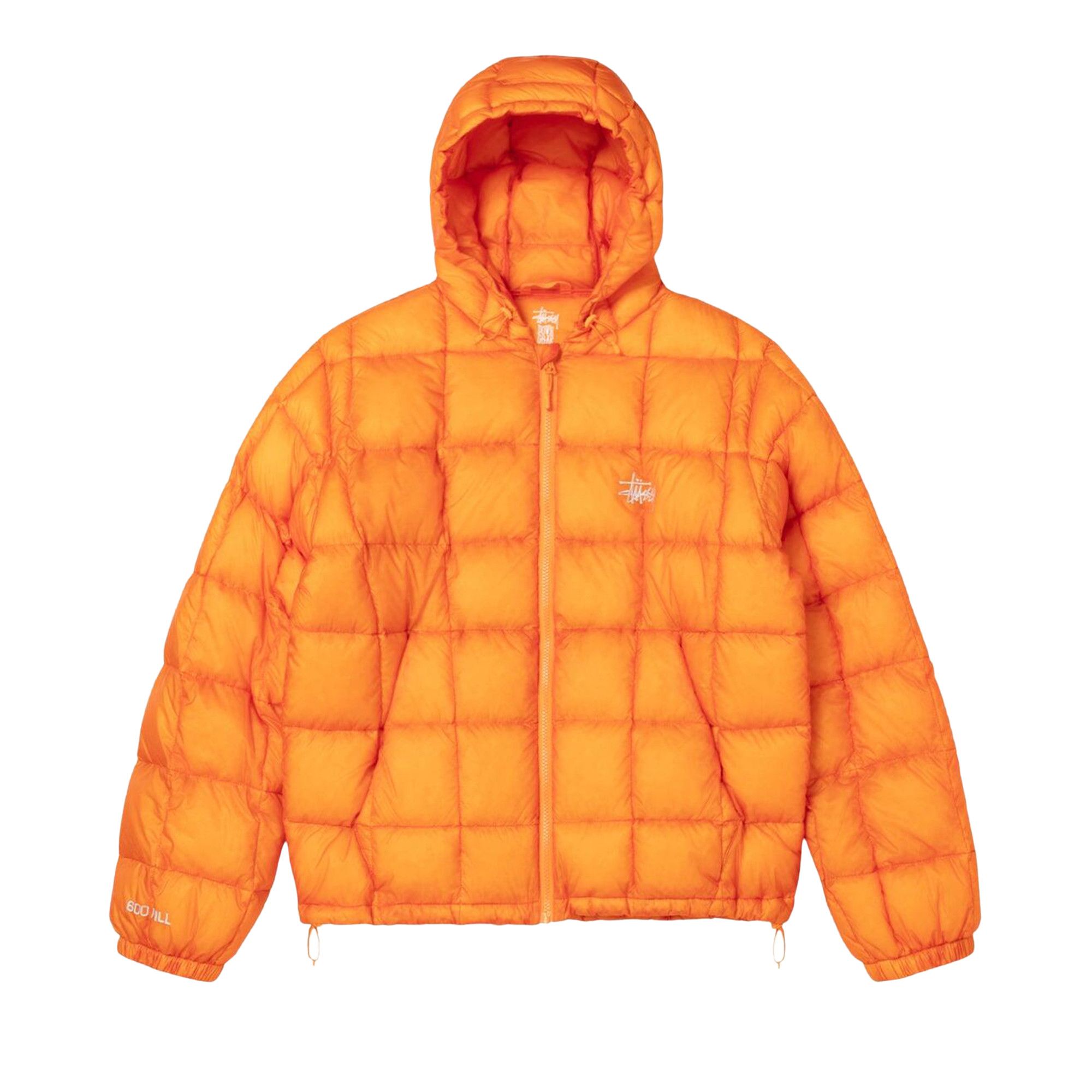 Buy Stussy Midweight Hooded Puffer 'Orange' - 115856 ORAN | GOAT
