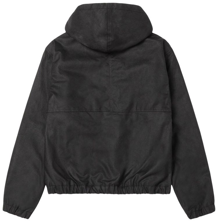 Stussy Waxed Cotton Work Jacket Black