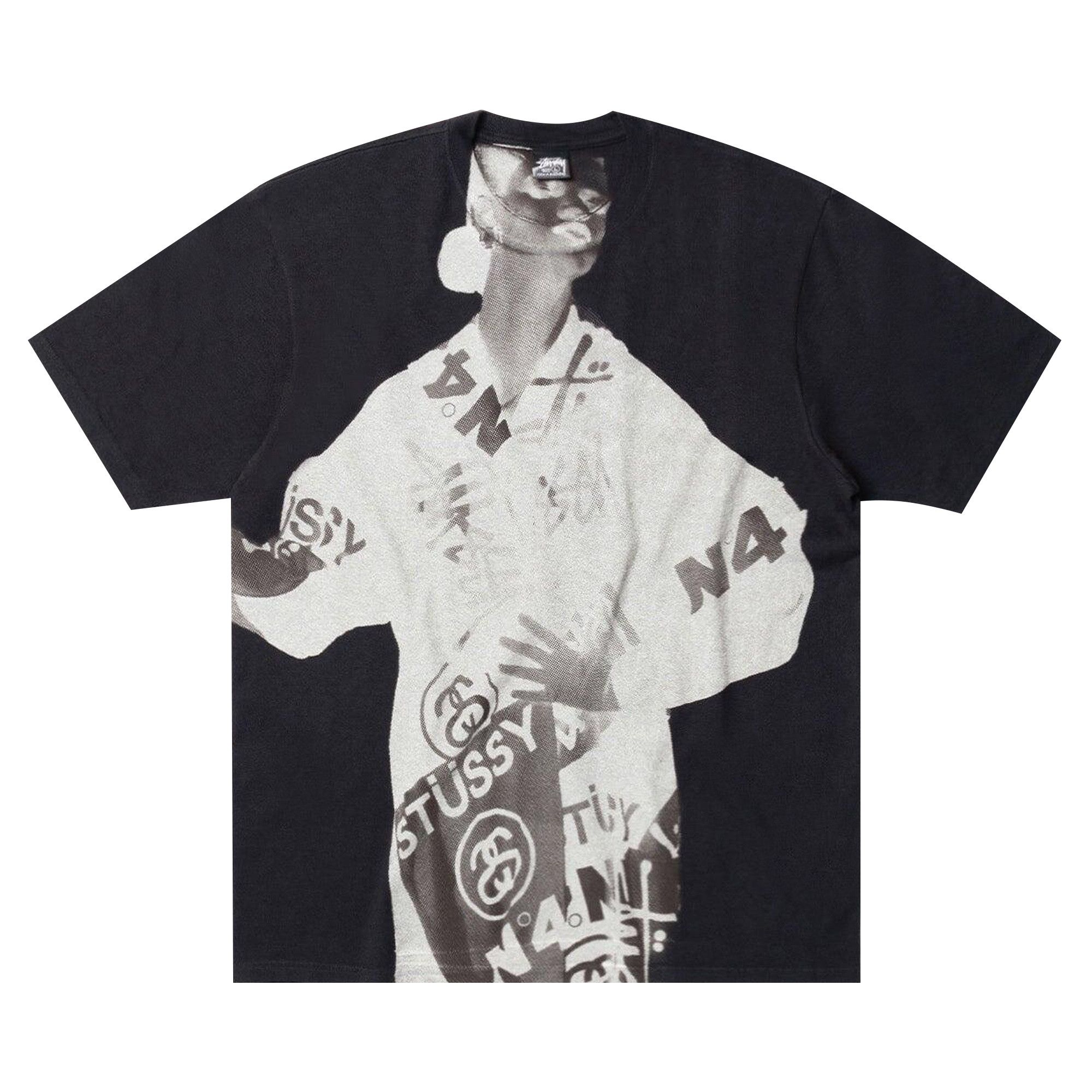 Buy Stussy Paris Tee 'Faded Black' - 1905164 FADE | GOAT