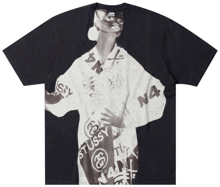 Stussy Paris Tee Faded Black