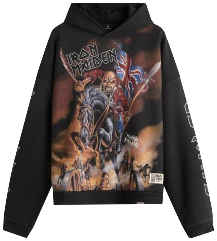 Represent Clo Iron Maiden X Steed Hoodie Black