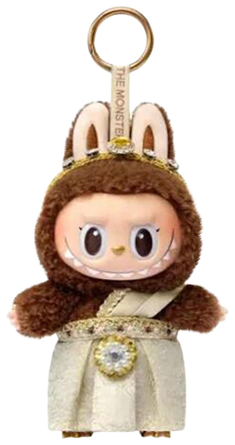 Pop Mart Labubu THE MONSTERS Good Luck to You Vinyl Plush Hanging Card Vinyl Plush Brown