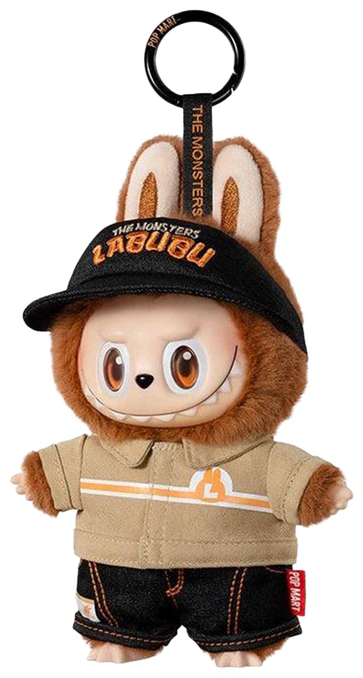 Pop Mart Labubu THE MONSTERS Wacky Mart Series Vinyl Plush Hanging Card Brown