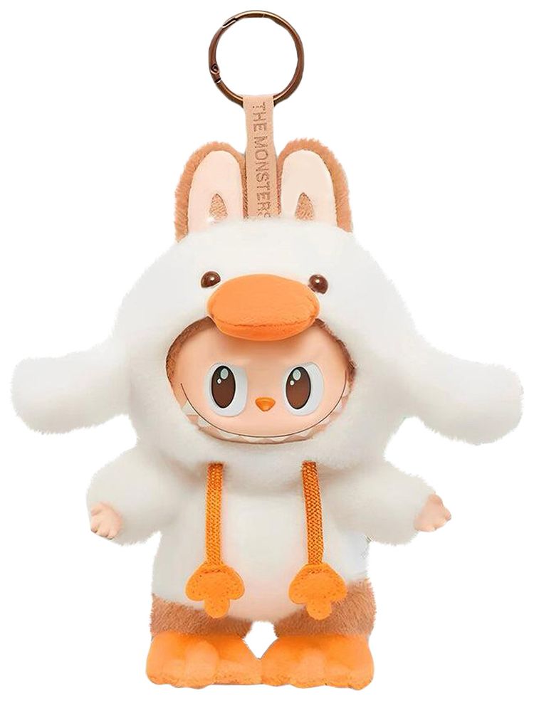 Pop Mart THE MONSTERS Labubu Forest Fairy Tale Series Vinyl Plush Hanging Card White