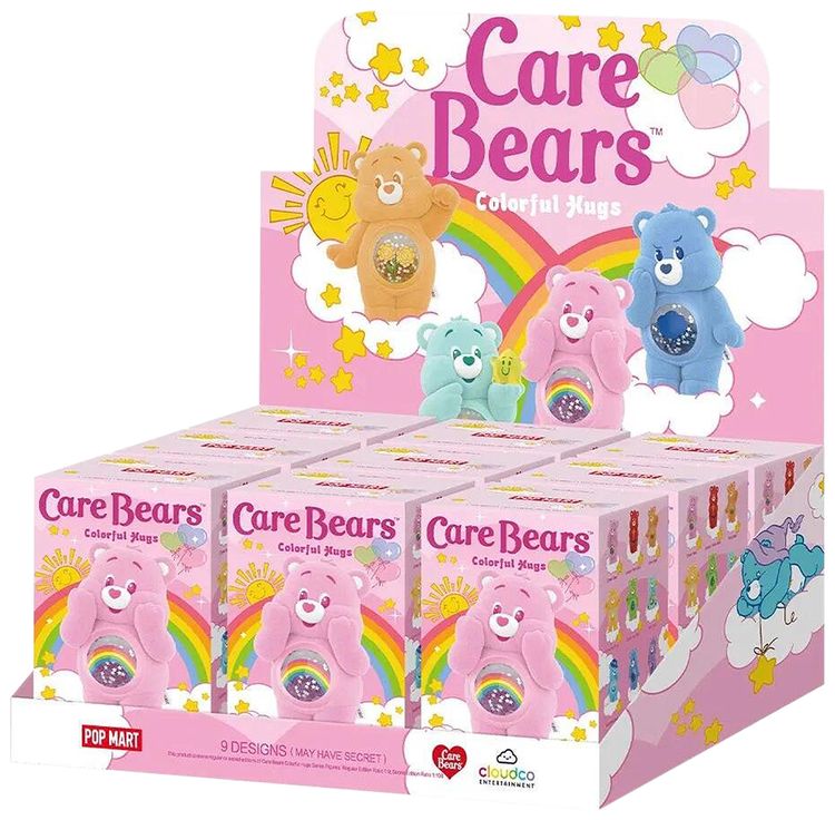 Pop Mart Care Bears Colorful Hugs Series Figures Sealed Whole Set Mystery 9 Blind Boxes