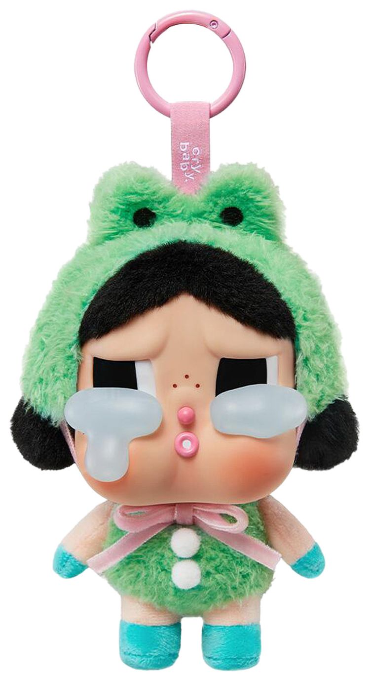 Pop Mart CryBaby Crying Again Series Vinyl Face Plush What A Frog