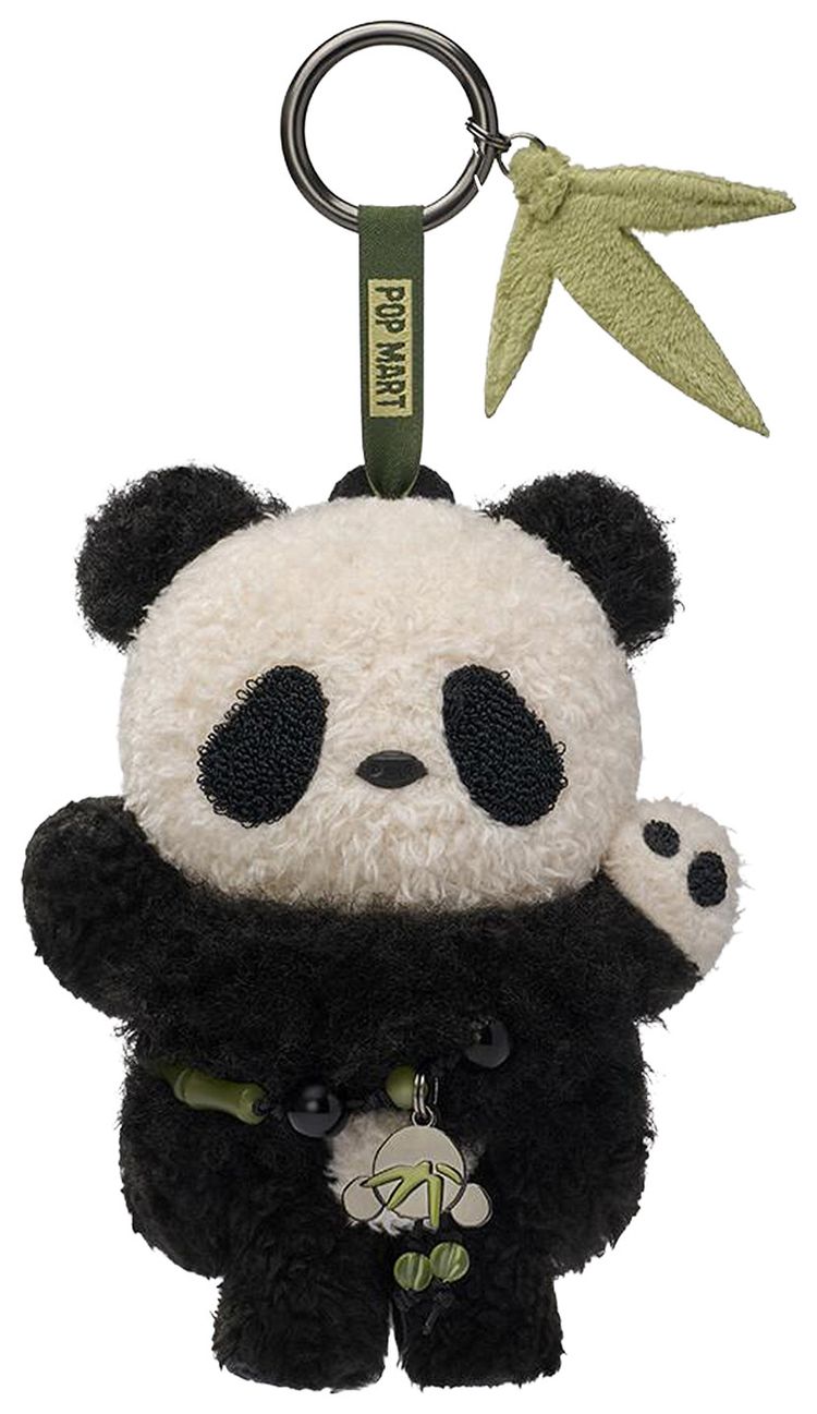 Pop Mart SKULLPANDA Lazy Panda Plush Doll Pendant Black