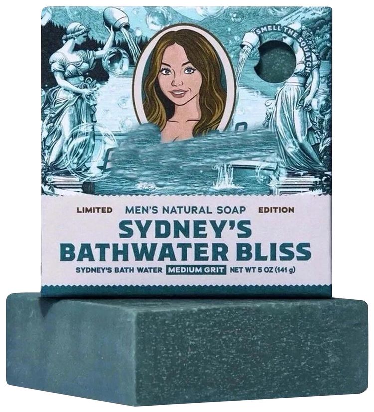 Dr Squatch Sydneys Bathwater Bliss Natural Soap Blue Limted Edition