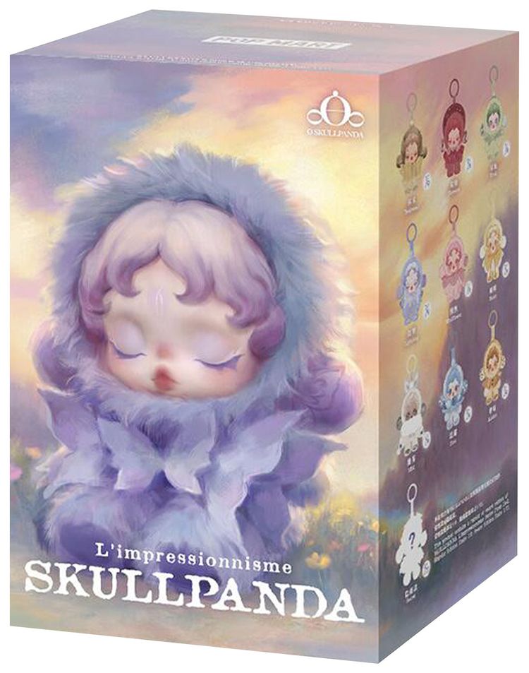 Pop Mart Limpressionnisme SKULLPANDA Series Plush Doll Sealed Single Blind Box Mystery