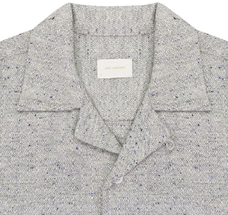 Aime Leon Dore Jacquard Button Down Shirt Grey