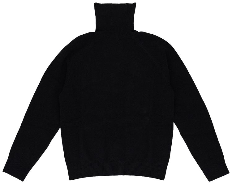 Aime Leon Dore Boiled Wool Turtleneck Sweater Black