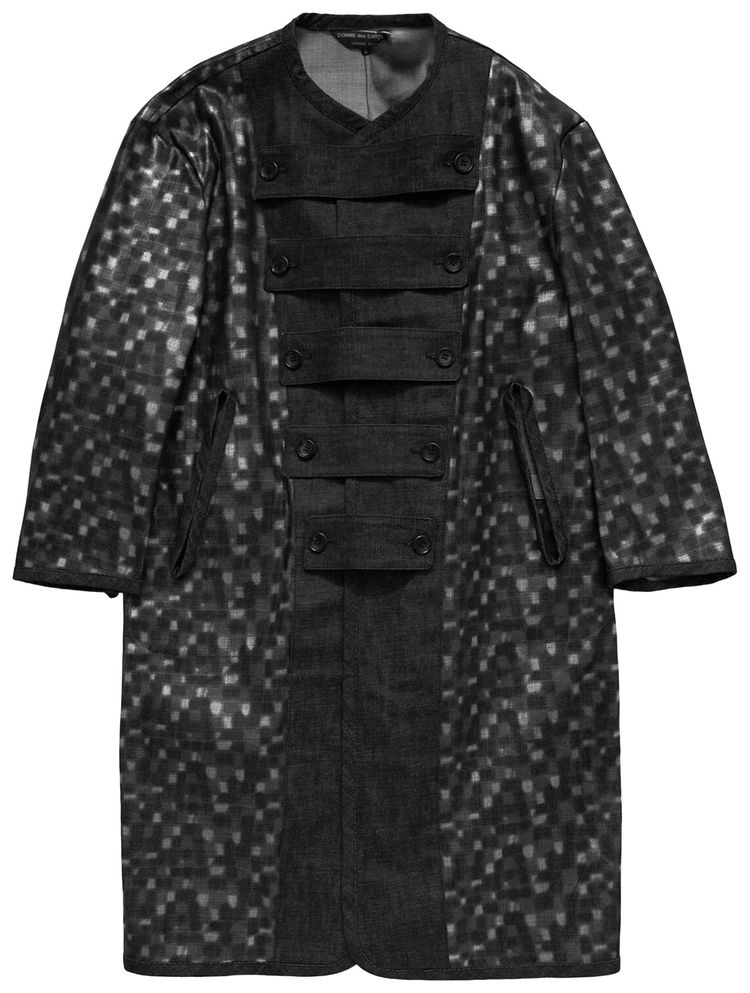 Comme des Garcons Homme Plus Denim Mixed Fabrics Coats Indigo