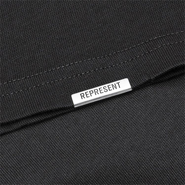 Represent Clo Legacy Crest Tee Stained Black